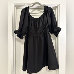 H&M Convertible Off the Shoulder Black Sun Dress